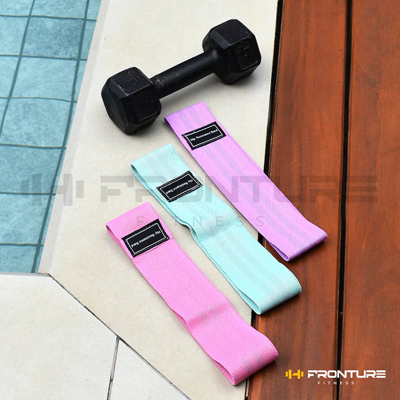 Faixa Elástica Fitness para Glúteo e Pernas – Kit 3 Resistências