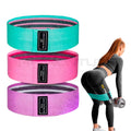Faixa Elástica Fitness para Glúteo e Pernas – Kit 3 Resistências