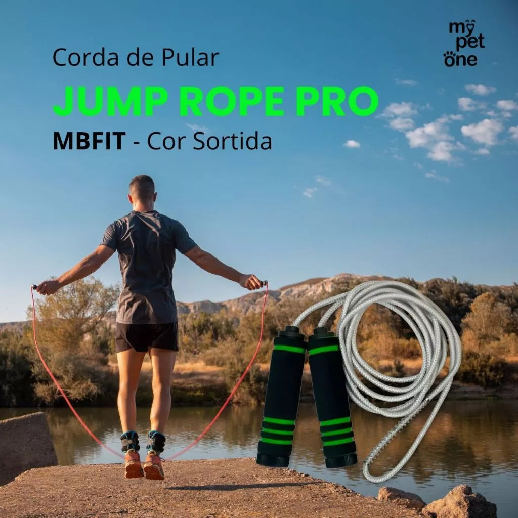 Corda de Pular Fitness Profissional - Treino Cardio em Casa